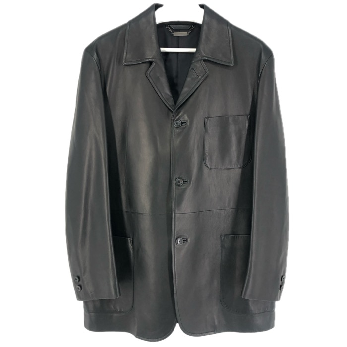 ✨試着のみ✨極美品✨バーバリー ロンドン ラムレザー ジャケット 黒 40 L ✨試着のみ✨極美品✨バーバリー ロンドン ラムレザー