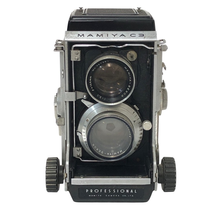 Mamiya マミヤ C3 Professional MAMIYA-SEKOR DS f3.5 105mm 二眼レフフィルムカメラ ブラック 動作未確認【中古】|リュクスタイル店