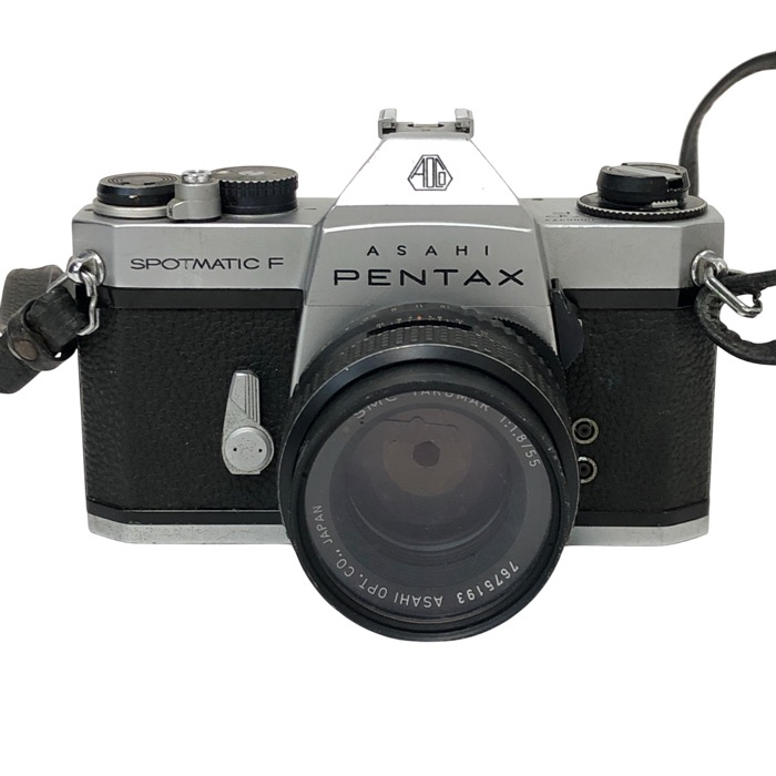 PENTAX ペンタックス SPOTMATIC F SMC TAKUMAR ｆ1.8 55mm フィルムカメラ ブラック 動作未確認【中古】