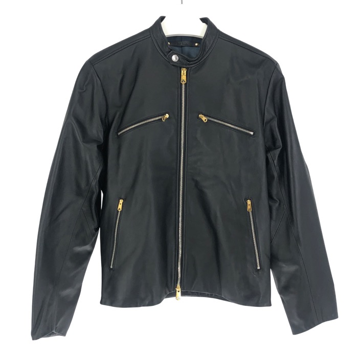 新品 PS ポールスミス ラムレザーライダースジャケット 42サイズ（XL相当） 中古・古着通販】PAUL SMITH (ポールスミス) ラムレザースタッズ