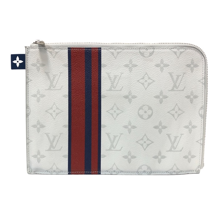 LOUIS VUITTON ルイ・ヴィトン ポシェット ジュールPM モノグラムホワイト M61745 セカンドバッグ クラッチバッグ【中古】【美品】メンズ