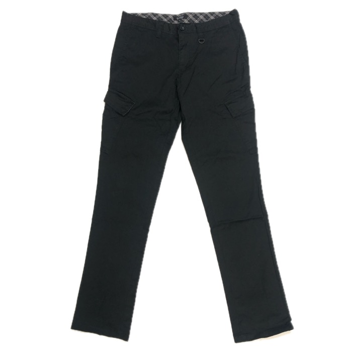 ○新品 バーバリーブラックレーベル ロングパンツ ブラック 黒色 ストレッチ メンズ BURBERRY BLACK LABEL 三陽商会 未使用 100円スタート バーバリー ブラックレーベル パンツの通販