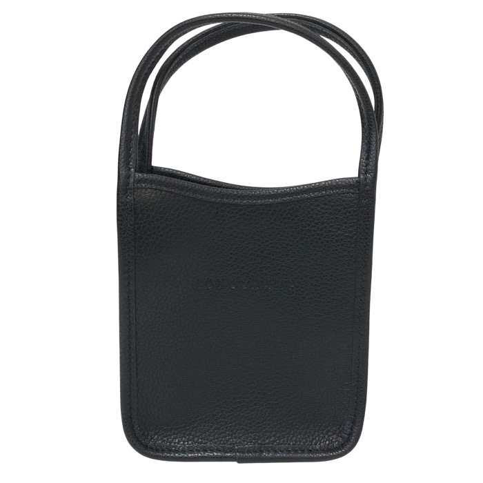 Longchamp ロンシャン ソレフローネXS ミニハンドバッグ レザー ブラック【中古】 レディース