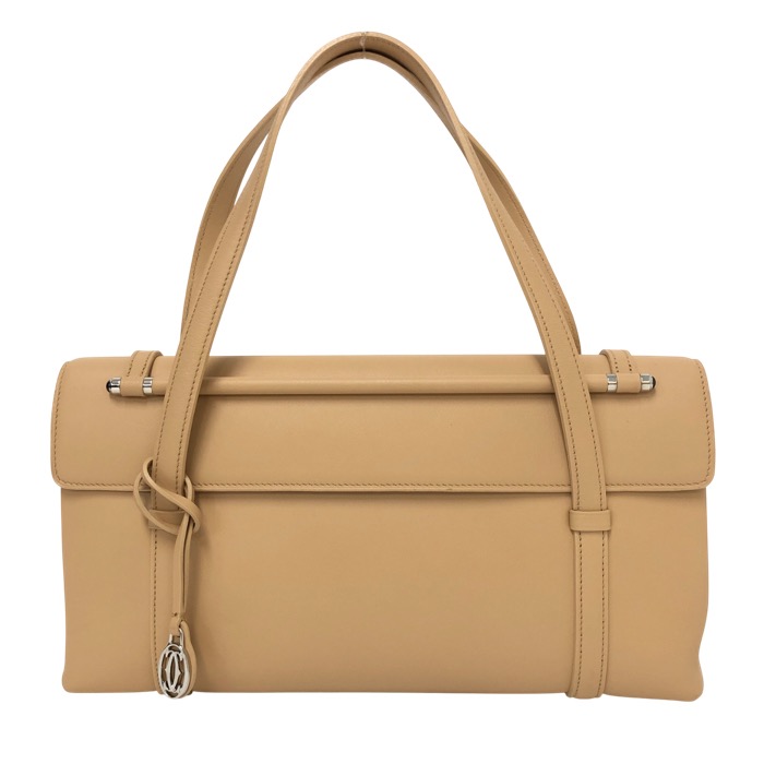 Cartier カボション　ベージュ　ハンドバッグ 016886w-1.jpg