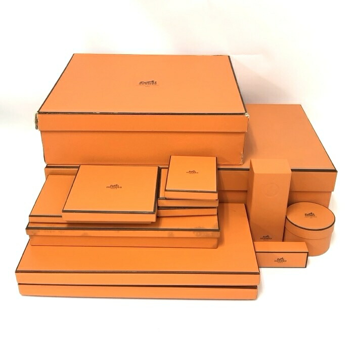 楽天市場】エルメス 空箱 ボックス 3箱セット オレンジ 中古 ABランク