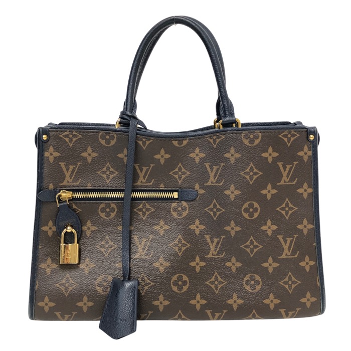 LOUIS VUITTON ルイ・ヴィトン ポパンクールPM 2WAYハンドバッグ モノグラムキャンバス M43434 マリーヌ(ネイビー)【中古】レディース