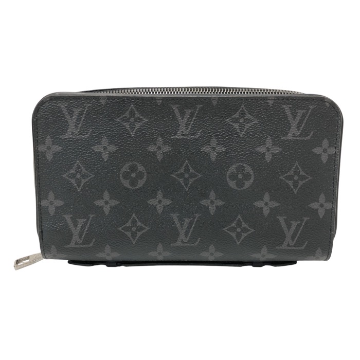 LOUIS VUITTON ルイ・ヴィトン モノグラムエクリプス ジッピーXL M61698 周遊入れもの ラウンドジッパー長紙入れ 黒いこと系【中古】メンズ