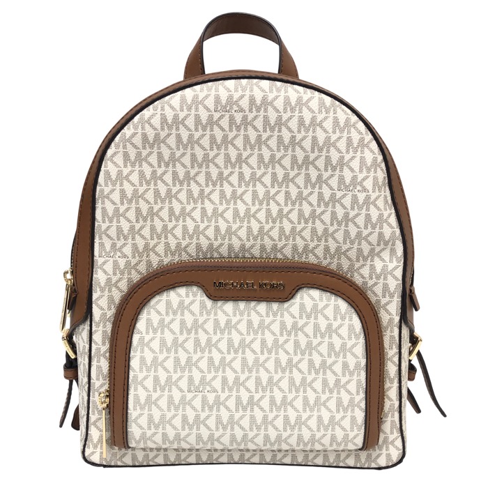 Michael Kors マイケル教科課程 背嚢・デイパック PVC帆布×なめし革 白いこと×赤銅色【中古】レディース