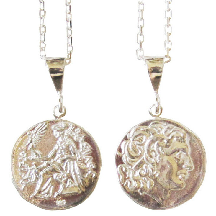 楽天市場】【シルバー925 古代ギリシャ コインペンダント