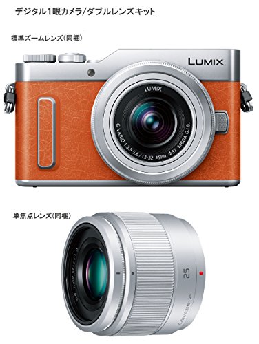 ミラーレス一眼 パナソニック LUMIX オレンジ DC-GF90W-D ダブルレンズ