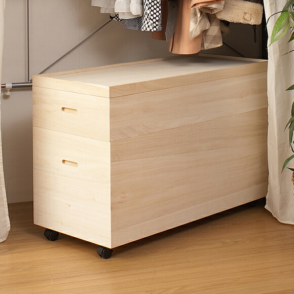 楽天市場】桐 衣装箱 高さ64 キャスター付 国産 完成品 大川家具 日本