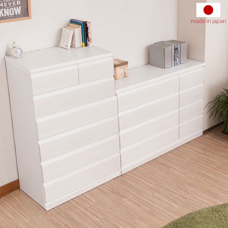 整理ダンス　チェスト　天然木 完成品・国産】ハイチェスト タンス チェスト 幅80cm 5段