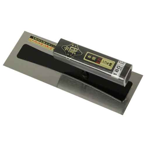 金長・シゴキ鏝本焼０．３黒塗角柄・１８０ＭＭ 【10P24Oct15】