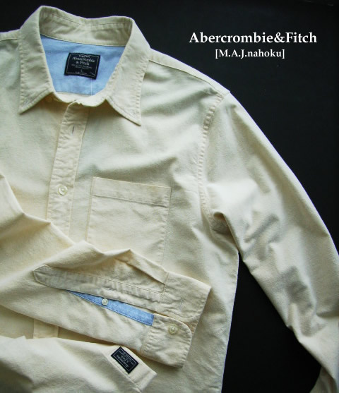 無料長期保証 楽天市場 5114新品 アバクロンビー フィッチ Abercrombie Fitch オックスフォードシャツ3108 薄黄色 ｌ Mens M A J Nahoku 新版 Www Trailconnections Com