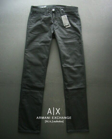 9179-93新品★アルマーニエクスチェンジ ARMANI EXCHANGE★A|X ヴィンテージデニム3209 J16 STRAIGHT★黒★MENS デニム