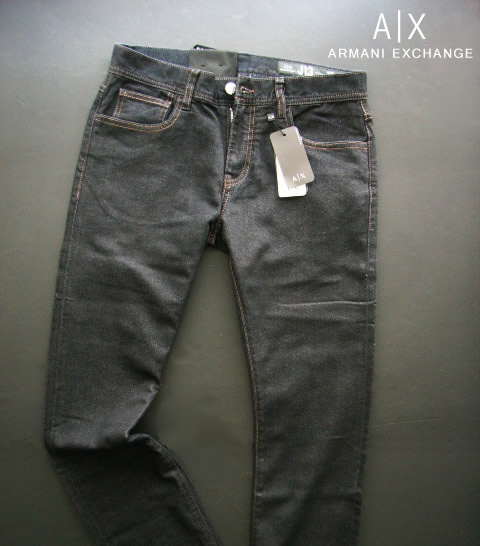 9213-8新品★アルマーニエクスチェンジ ARMANI EXCHANGE ★A|X ヴィンテージデニム3215 J13 SLIM★濃色★MENS　ジーンズ