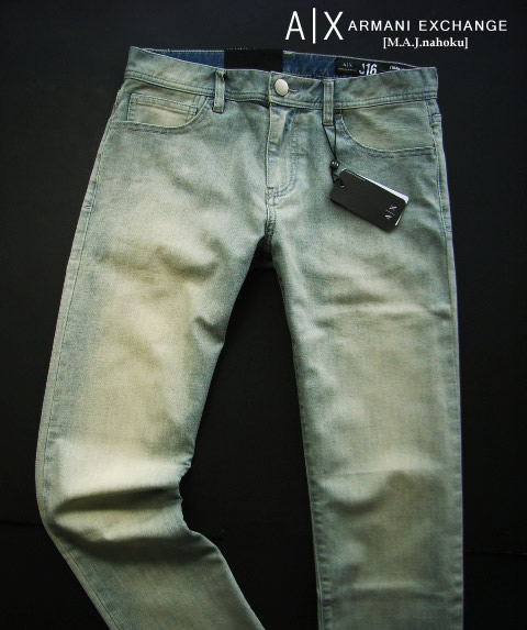 9249新品★アルマーニエクスチェンジ ARMANI EXCHANGE ★A|X ヴィンテージデニム3231 J16 STRAIGHT★薄色★30S★MENS　ジーンズ 14,616円