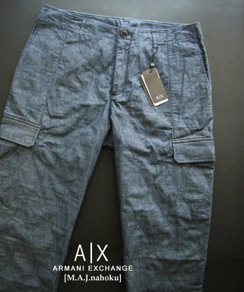 9297新品★アルマーニエクスチェンジ ARMANI EXCHANGE★A|X ひな型ズボン下3247A L4★紺系★33★MENS★