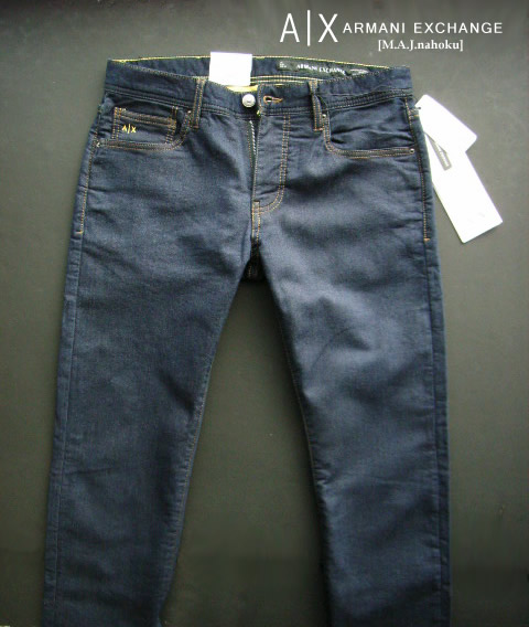 9674新品★アルマーニエクスチェンジ ARMANI EXCHANGE ★A|X ヴィンテージJOGG系デニム3301 SLIM★30/30★MENS★メンズ　ストレッチ　ジーンズ