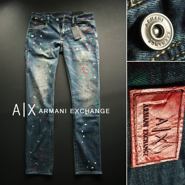 6964-5新品★アルマーニエクスチェンジ ARMANI EXCHANGE ★A|X ヴィンテージデニム2608 SLIM FIT★MENS　ジーンズ
