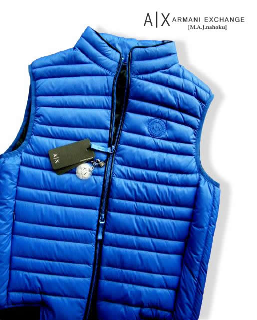 ARMANI　exchange　ダウンベスト ARMANI EXCHANGE - ARMANI Exchange ダウンベスト 中綿ベストの通販 by