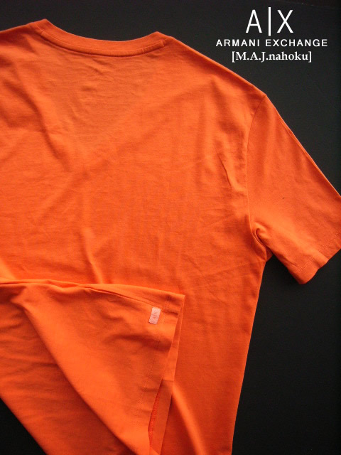 armani exchange orange shirt