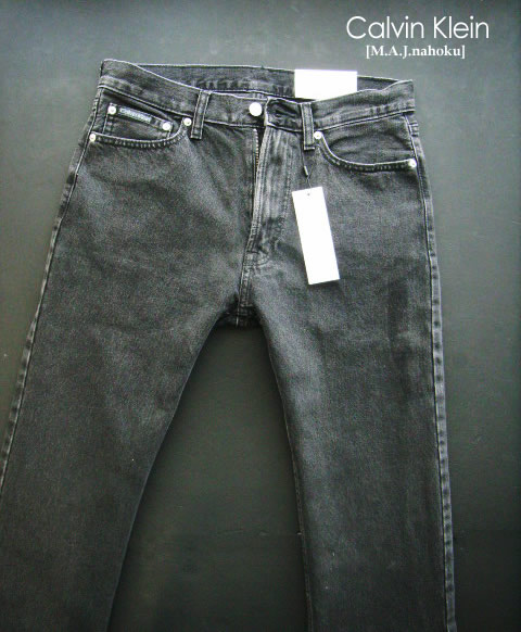 413新品★カルバン・クライン Calvin Klein★ヴィンテージデニムパンツ3301★黒系★30/34★MENS