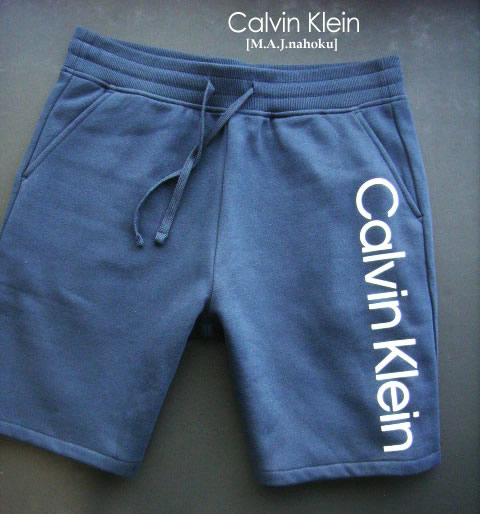 455新品★カルバン・クライン　Calvin Klein★縦ロゴトレ短パン3311★紺★Ｍ★MENS｜M.A.J.nahoku