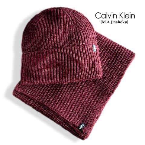 楽天市場】387新品☆カルバン・クライン Calvin Klein☆リブニット帽