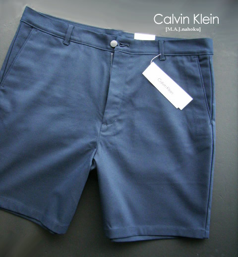 545新品★カルバン・クライン Calvin Klein★綿織物伸ばすことさる股引き3407★紺★３６★MENS ズボン・パンツ-メンズファッション