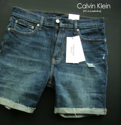 550新品★カルバン・クライン Calvin Klein★ヴィンテージデニムさる股引き3411★紺系★32★MENS