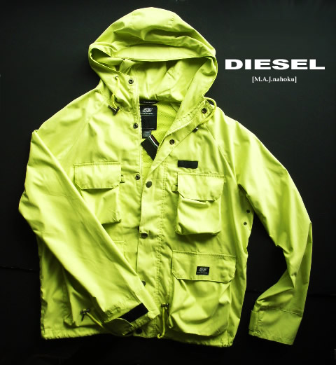3031-3新品★ディーゼル DIESEL★牟礼上衣★黄系★MENS★ コート・ジャケット-メンズファッション