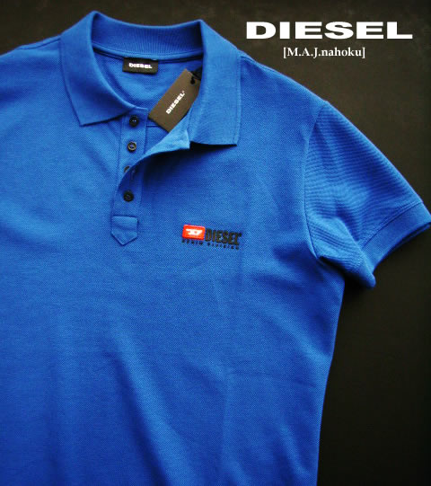 8590新品★ディーゼル DIESEL★胸ロゴポロシャツK207★青★BOYS★|M.A.J.nahoku
