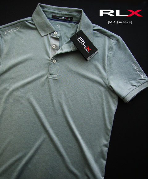 2228-32新品★ラルフローレン RALPH LAUREN★ＲＬＸロゴタイプスポーツシャツJ456★薄墨色★MENS★