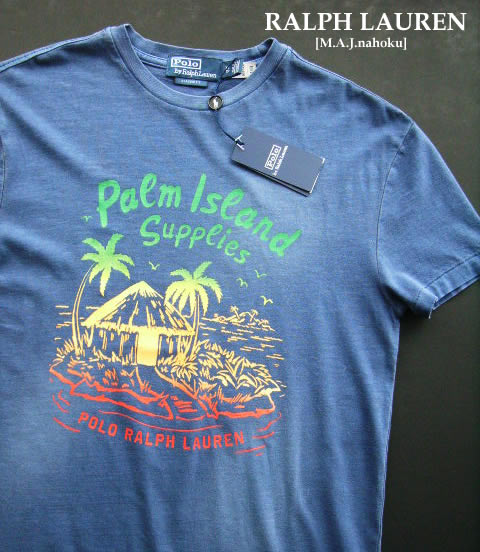 2163新品★ラルフローレン RALPH LAUREN★ヴィンテージ産業ロゴタイププルオーバーJ420★紺系★XS★MENS★
