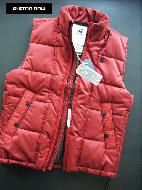 逆輸入 メンズファッション コート ジャケット Raw 中綿ベストジャケットe102 エンジ ｓ Mens G Star 7325新品 ジースター Gs Louislegrand Com
