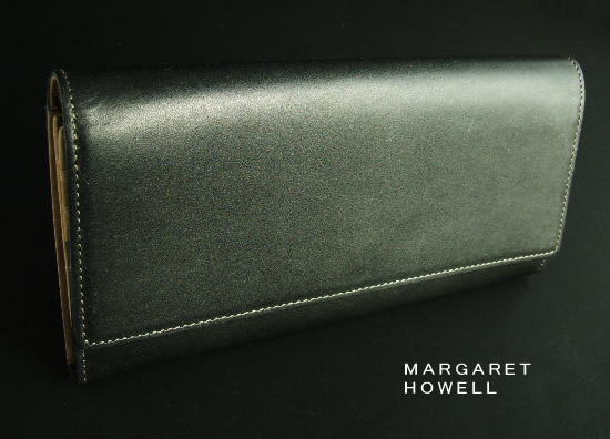 楽天カード分割 812新品 マーガレット ハウエル Margaret Howell 本革長財布241 ダークグレー Womens 年最新海外 Www Ilsudest It