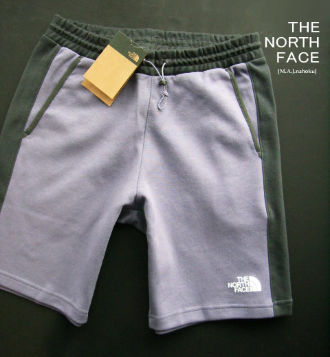 9012-3新品★ザ ノース フェイス THE NORTH FACE ★デザインロゴトレ短パン3408★パープルグレー★MENS★