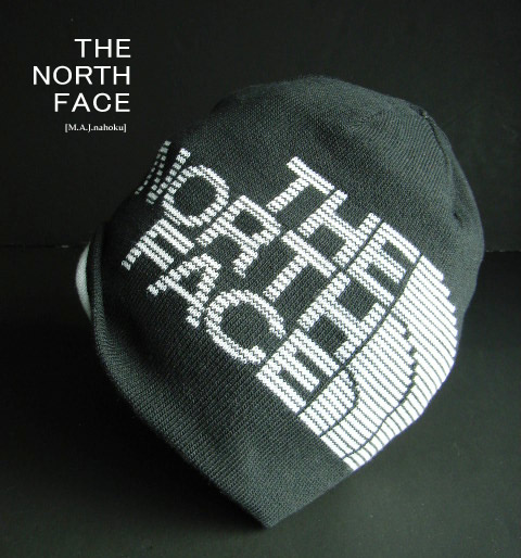 8673新品★ザ ノース フェイス THE NORTH FACE ★リバーシブルロゴニット帽3304★黒白★MENS★メンズ
