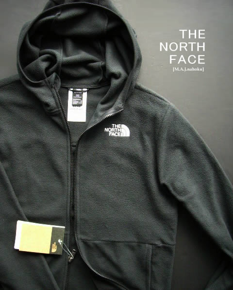 8921新品★ザ ノース フェイス THE NORTH FACE★胸刺繍ロゴフリースパーカージャケット3402★黒★XL(14/15)★BOYS★|M.A.J.nahoku