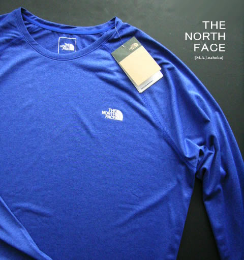 9000新品★ザ ノース フェイス THE NORTH FACE★胸ロゴロンT3414★FLASH DRY★青紫★３ＸＬ★MENS★大きいサイズ｜M.A.J.nahoku