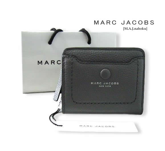 New限定品 楽天市場 7773新品 マークジェイコブス Marc Jacobs デザイン財布3103 グレー 紙袋付 Womens M A J Nahoku 柔らかい Precisionnm Com