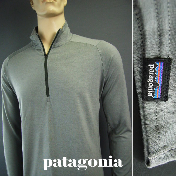 楽天市場 6698新品 パタゴニア Patagonia ベイスレイヤーメリノウール ジップネック 119 グレー系 ｌ Mens M A J Nahoku