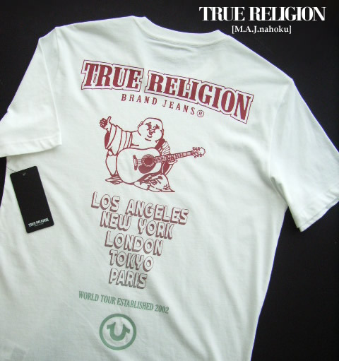 8994新品★トゥルーレリジョン TRUE RELIGION★胸ロゴバックプリントＴシャツ3407★白★Ｓ★MENS｜M.A.J.nahoku 8,833円