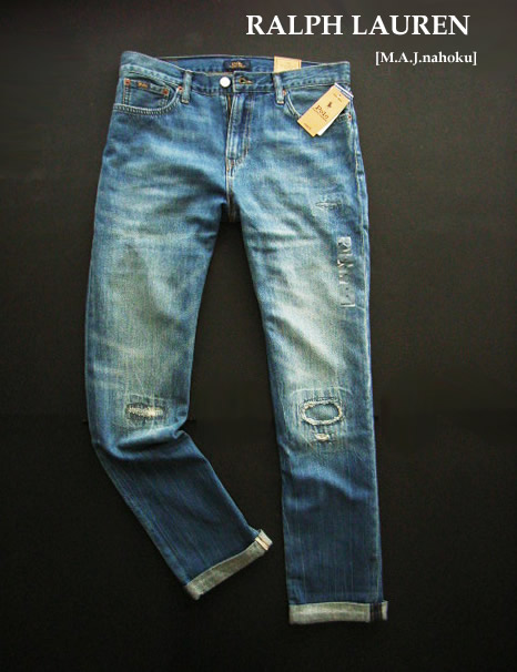 3809-10新品★ラルフローレン RALPH LAUREN ★ヴィンテージ加工デニムパンツ3204 SULLIVAN SLIM★BOYS★ジーンズ