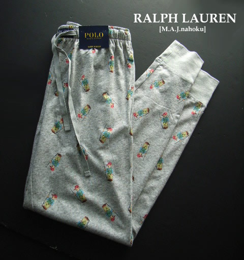 3881-6新品★ラルフローレン RALPH LAUREN★PoloベアーSLEEPジョガートレパン3401★薄墨色★MENS★メンズ ズボン・パンツ-メンズファッション