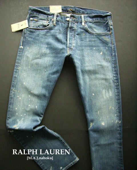 3965新品★ラルフローレン RALPH LAUREN ★ヴィンテージデニムパンツ3410 THE VARICK SLIM STRAIGHT★33/32★MENS ジーンズ