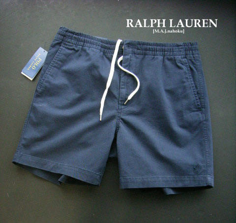 4084新品★ラルフローレン RALPH LAUREN★デザインロゴ短パン3428★紺★M★MENS|M.A.J.nahoku
