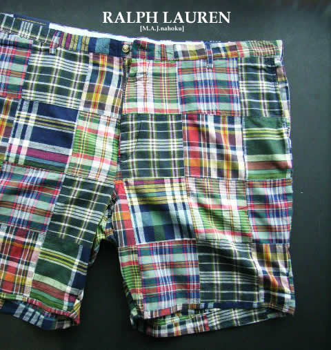 4090新品★ラルフローレン RALPH LAUREN★パッチワークさる股引き3432★ＭＩＸ★４８Ｂ／Ｇ★MENS★馬鹿でかい大いさ
