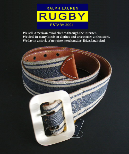楽天市場】RUGBY by Ralph Lauren Nylon/Leather Sport Belt ラルフ